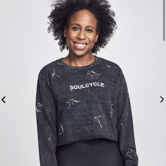 soulcycle Tops - Soul cycle astrology crop sweatshirt!!